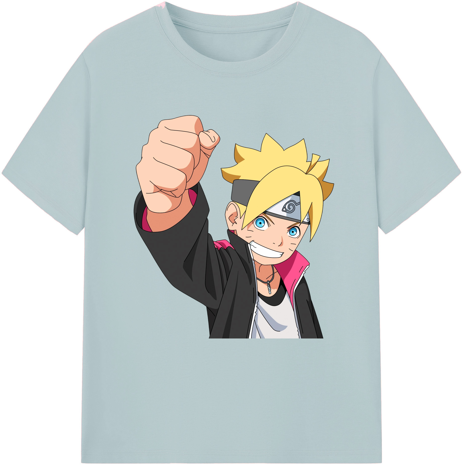 （画像用） NARUTO -ナルト- うずまき ボルト Uzumaki Boruto 綿100％半袖Tシャツ（フロントプリント）